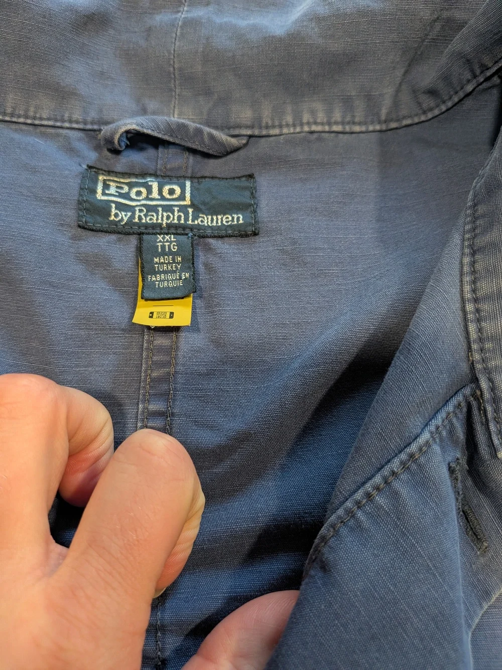 Distressed Denim Utility Jacket